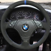 Couvre Volant BMW E36 Cuir ou Alcantara Surpiqures - vue de profil - Becquet Voiture