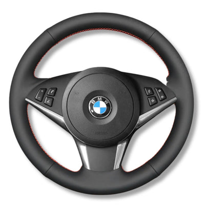 Couvre Volant BMW E60 Cuir Alcantara - vue arrière - Becquet Voiture