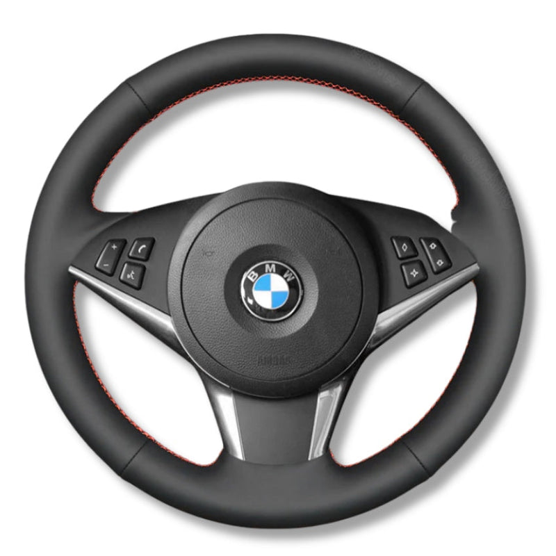 Couvre Volant BMW E60 Cuir Alcantara - vue arrière - Becquet Voiture