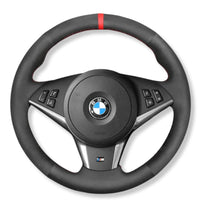 Couvre Volant BMW E60 Cuir Alcantara - vue de face - Becquet Voiture