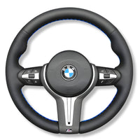Couvre Volant BMW F10 F20 F30 Cuir Alcantara - installé sur véhicule - Becquet Voiture
