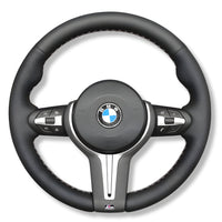 Couvre Volant BMW F10 F20 F30 Cuir Alcantara - vue de trois-quarts - Becquet Voiture