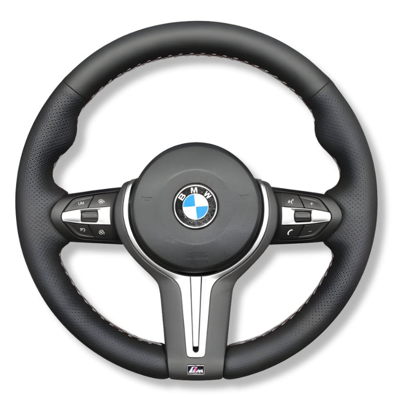 Couvre Volant BMW F10 F20 F30 Cuir Alcantara - vue de trois-quarts - Becquet Voiture