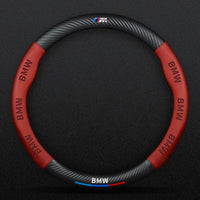 Couvre volant BMW fibre de carbone - détail du montage - Becquet Voiture