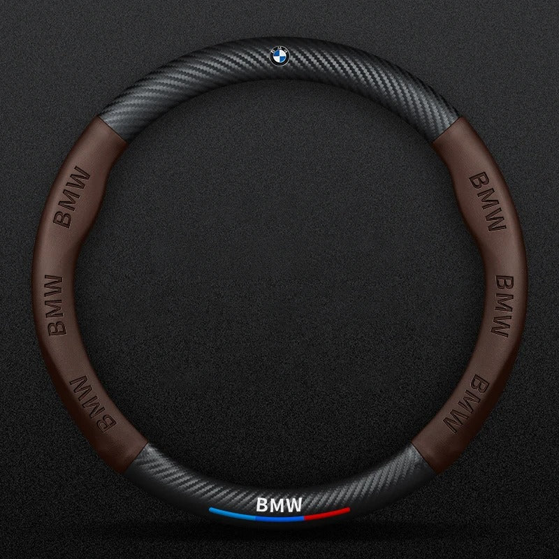 Couvre volant BMW fibre de carbone - vue arrière - Becquet Voiture
