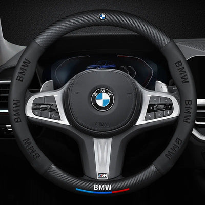 Couvre volant BMW fibre de carbone - vue de face - Becquet Voiture