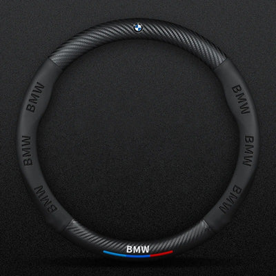Couvre volant BMW fibre de carbone - vue de profil - Becquet Voiture