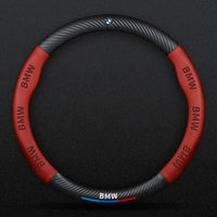 Couvre volant BMW fibre de carbone - vue de trois-quarts - Becquet Voiture