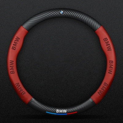 Couvre volant BMW fibre de carbone - vue de trois-quarts - Becquet Voiture