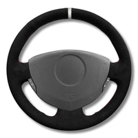 Couvre Volant Clio 2 Cuir Alcantara 38cm - détail du montage - Becquet Voiture