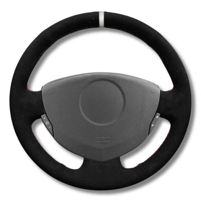 Couvre Volant Clio 2 Cuir Alcantara 38cm - détail du montage - Becquet Voiture