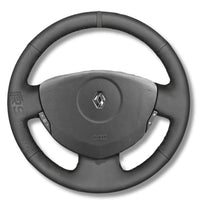 Couvre Volant Clio 2 Cuir Alcantara 38cm - vue arrière - Becquet Voiture
