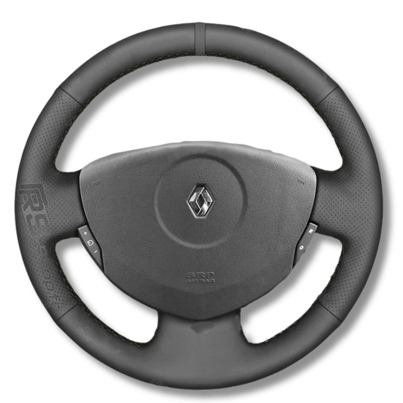 Couvre Volant Clio 2 Cuir Alcantara 38cm - vue arrière - Becquet Voiture