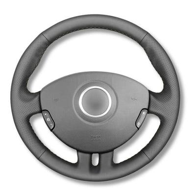 Couvre Volant Clio 3 RS GT Cuir Alcantara - détail du montage - Becquet Voiture
