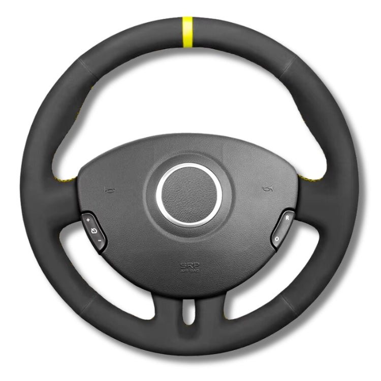 Couvre Volant Clio 3 RS GT Cuir Alcantara - installé sur véhicule - Becquet Voiture