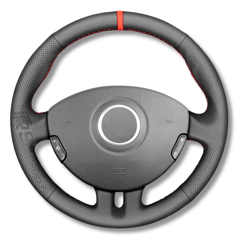 Couvre Volant Clio 3 RS GT Cuir Alcantara - packshot studio 2 - Becquet Voiture