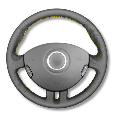 Couvre Volant Clio 3 RS GT Cuir Alcantara - vue de dessus - Becquet Voiture