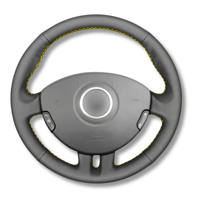 Couvre Volant Clio 3 RS GT Cuir Alcantara - vue de dessus - Becquet Voiture
