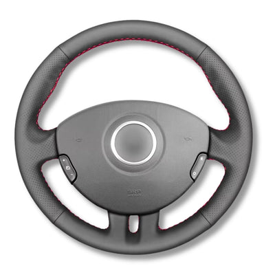 Couvre Volant Clio 3 RS GT Cuir Alcantara - vue de face 2 - Becquet Voiture