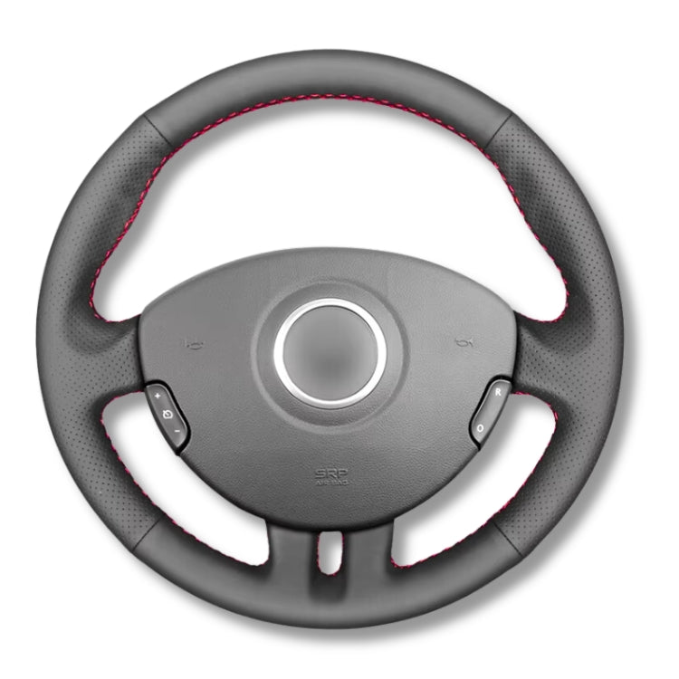 Couvre Volant Clio 3 RS GT Cuir Alcantara - vue de face 2 - Becquet Voiture