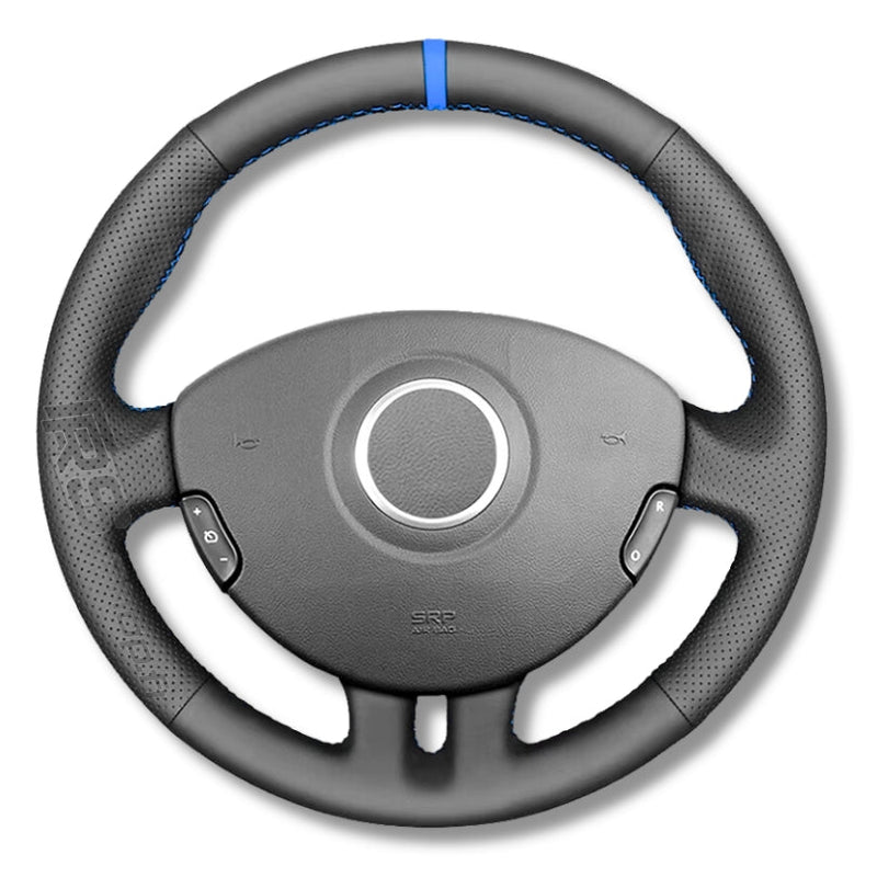 Couvre Volant Clio 3 RS GT Cuir Alcantara - vue de profil 2 - Becquet Voiture