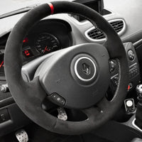 Couvre Volant Clio 3 RS GT Cuir Alcantara - vue de profil - Becquet Voiture