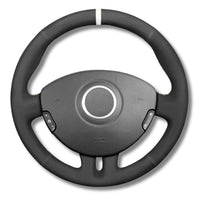 Couvre Volant Clio 3 RS GT Cuir Alcantara - vue de trois-quarts - Becquet Voiture