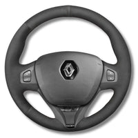 Couvre Volant Clio 4 Cuir Alcantara Surpiqûres - vue arrière - Becquet Voiture
