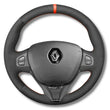 Couvre Volant Clio 4 Cuir Alcantara Surpiqûres