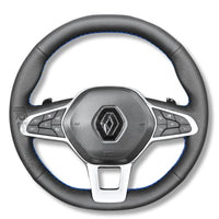 Couvre Volant Clio 5 Cuir Surpiqué - packshot studio - Becquet Voiture