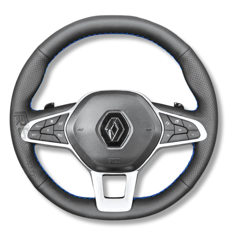 Couvre Volant Clio 5 Cuir Surpiqué - packshot studio - Becquet Voiture