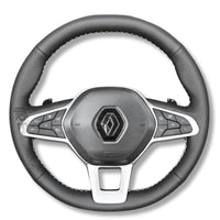Couvre Volant Clio 5 Cuir Surpiqué - vue arrière - Becquet Voiture