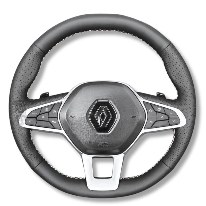 Couvre Volant Clio 5 Cuir Surpiqué - vue arrière - Becquet Voiture