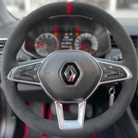 Couvre Volant Clio 5 Cuir Surpiqué - vue de profil - Becquet Voiture