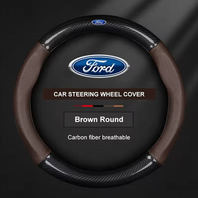 Couvre volant Ford en cuir - packshot studio - Becquet Voiture