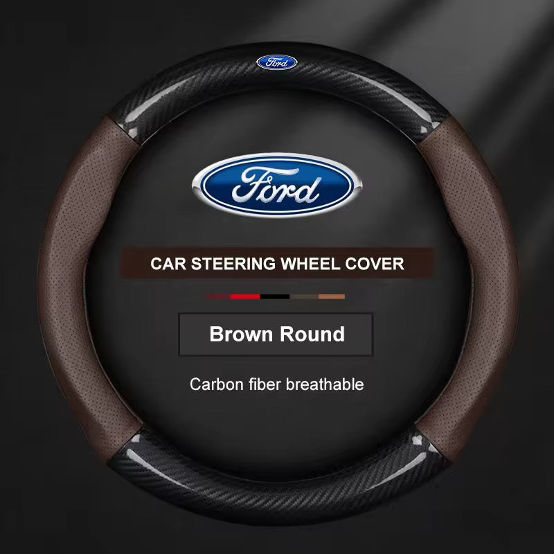Couvre volant Ford en cuir - packshot studio - Becquet Voiture