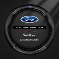 Couvre volant Ford en cuir - vue de face - Becquet Voiture