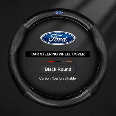 Couvre volant Ford en cuir - vue de face - Becquet Voiture