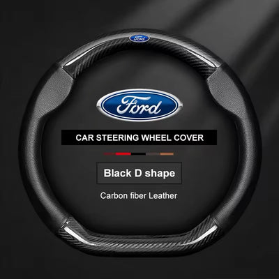 Couvre volant Ford en cuir - vue de profil 2 - Becquet Voiture