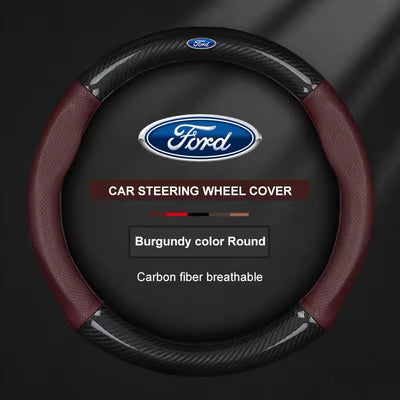 Couvre volant Ford en cuir - vue de profil - Becquet Voiture