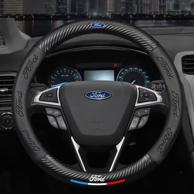 Couvre volant Ford fibre de carbone - vue de face - Becquet Voiture