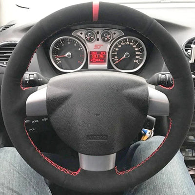 Couvre Volant Ford Focus Mk2 Surpiqûres - vue de profil - Becquet Voiture