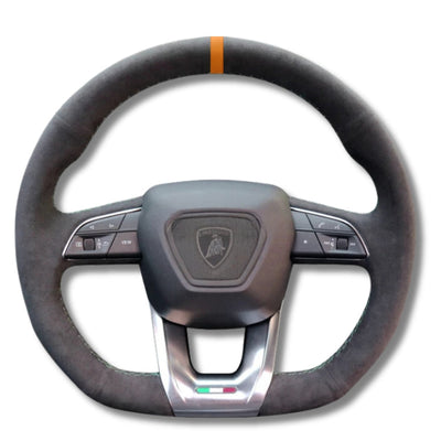 Couvre Volant Lamborghini Urus Alcantara 38cm - vue arrière - Becquet Voiture