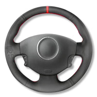 Couvre Volant Megane 2 Cuir Alcantara 38cm - détail du montage - Becquet Voiture