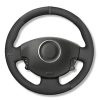 Couvre Volant Megane 2 Cuir Alcantara 38cm - en situation - Becquet Voiture