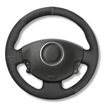 Couvre Volant Megane 2 Cuir Alcantara 38cm - en situation - Becquet Voiture