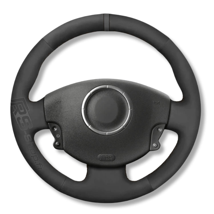 Couvre Volant Megane 2 Cuir Alcantara 38cm - en situation - Becquet Voiture