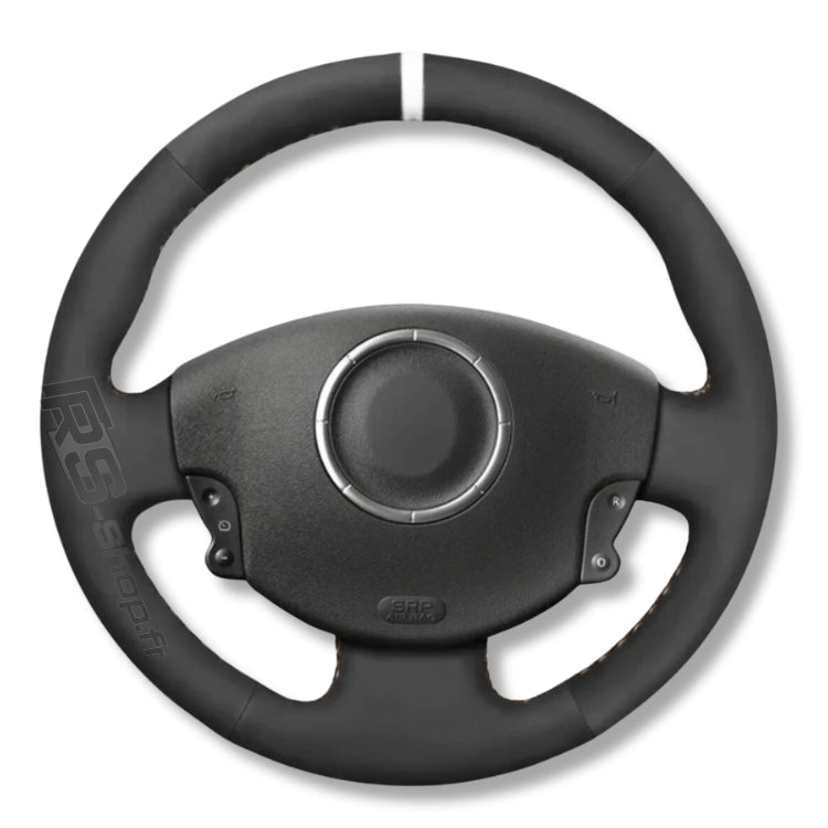 Couvre Volant Megane 2 Cuir Alcantara 38cm - vue arrière - Becquet Voiture