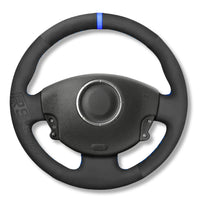Couvre Volant Megane 2 Cuir Alcantara 38cm - vue de dessus - Becquet Voiture