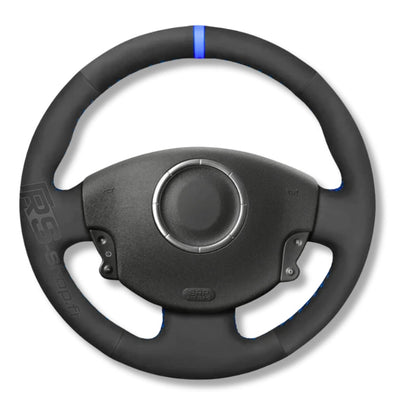 Couvre Volant Megane 2 Cuir Alcantara 38cm - vue de dessus - Becquet Voiture
